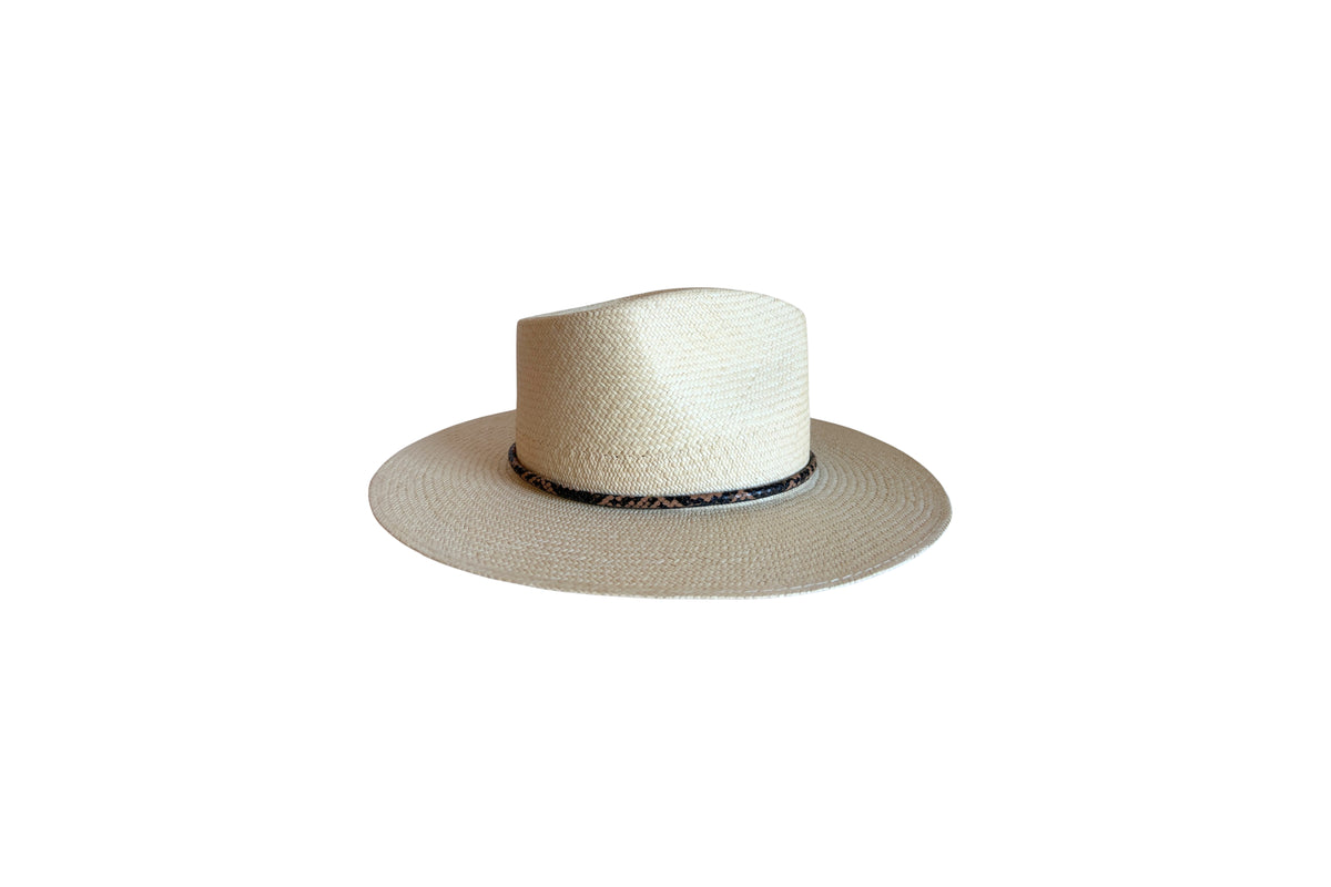 Cobra Panama straw hat, side view