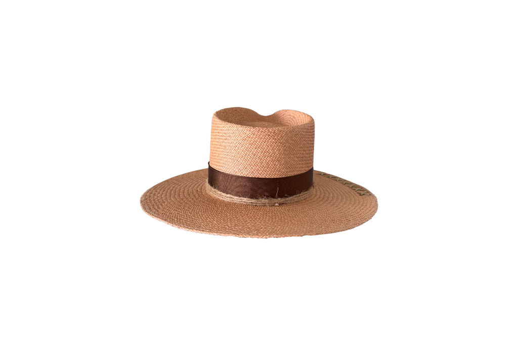 Cantera Panama straw hat, back view