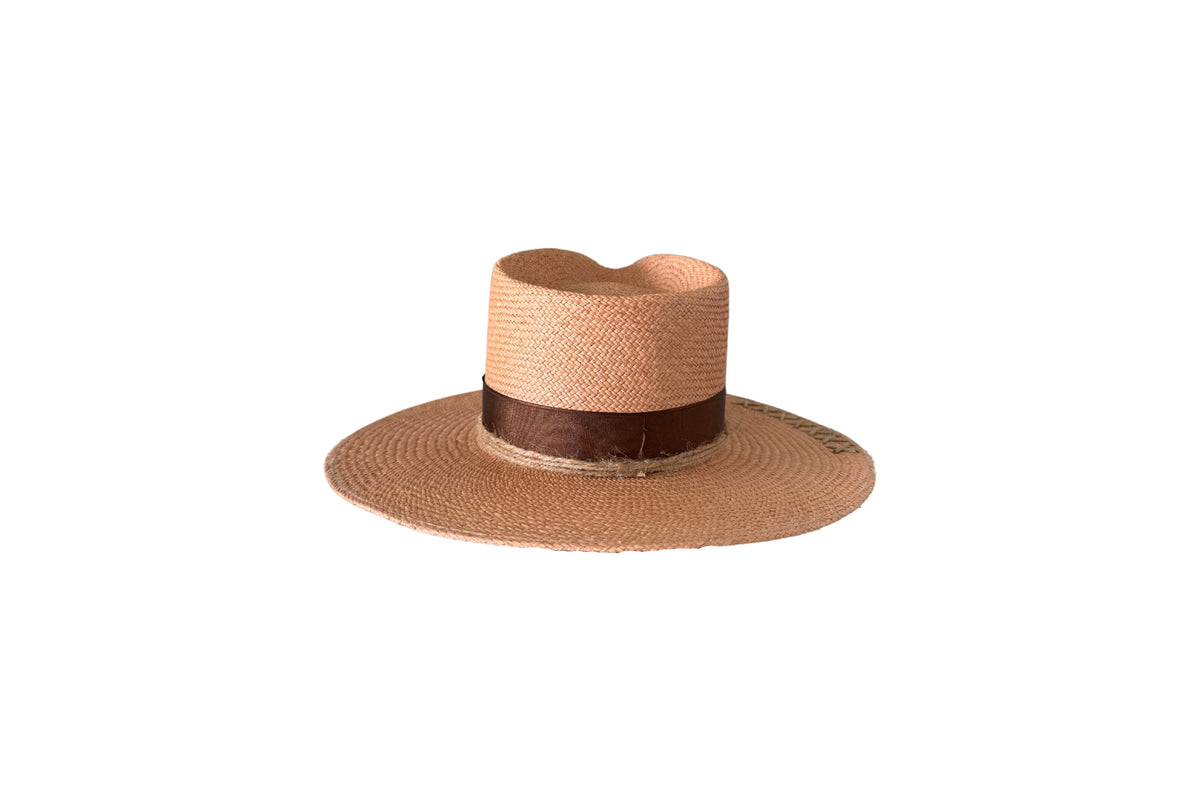 Cantera Panama straw hat, back view