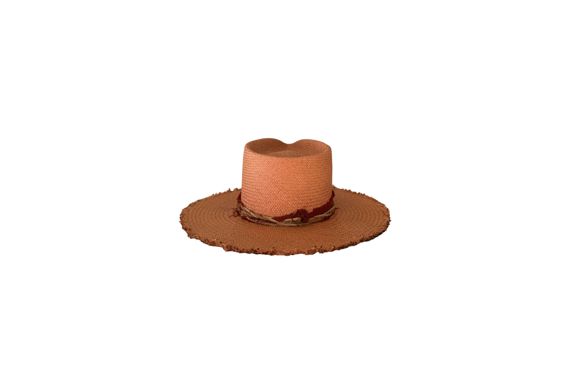 Médano Panama straw hat, back view