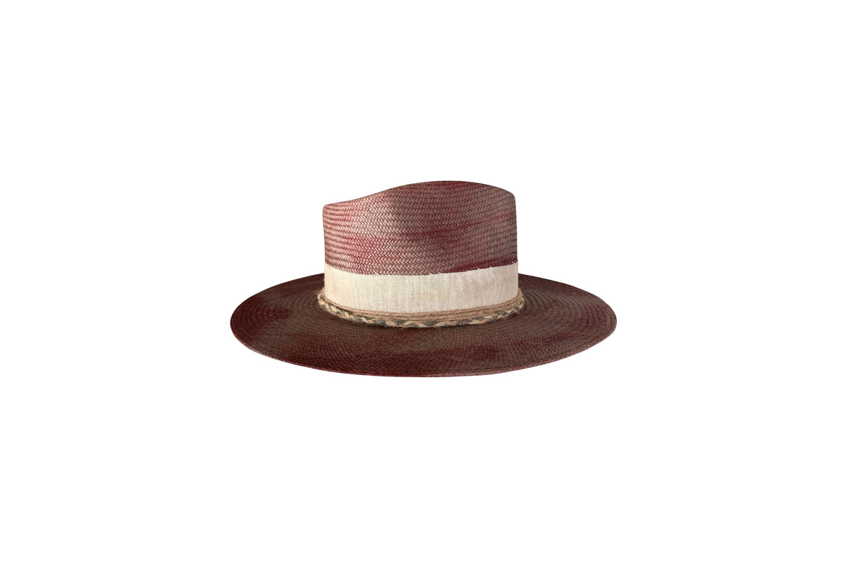 Granada Panama straw hat, side view
