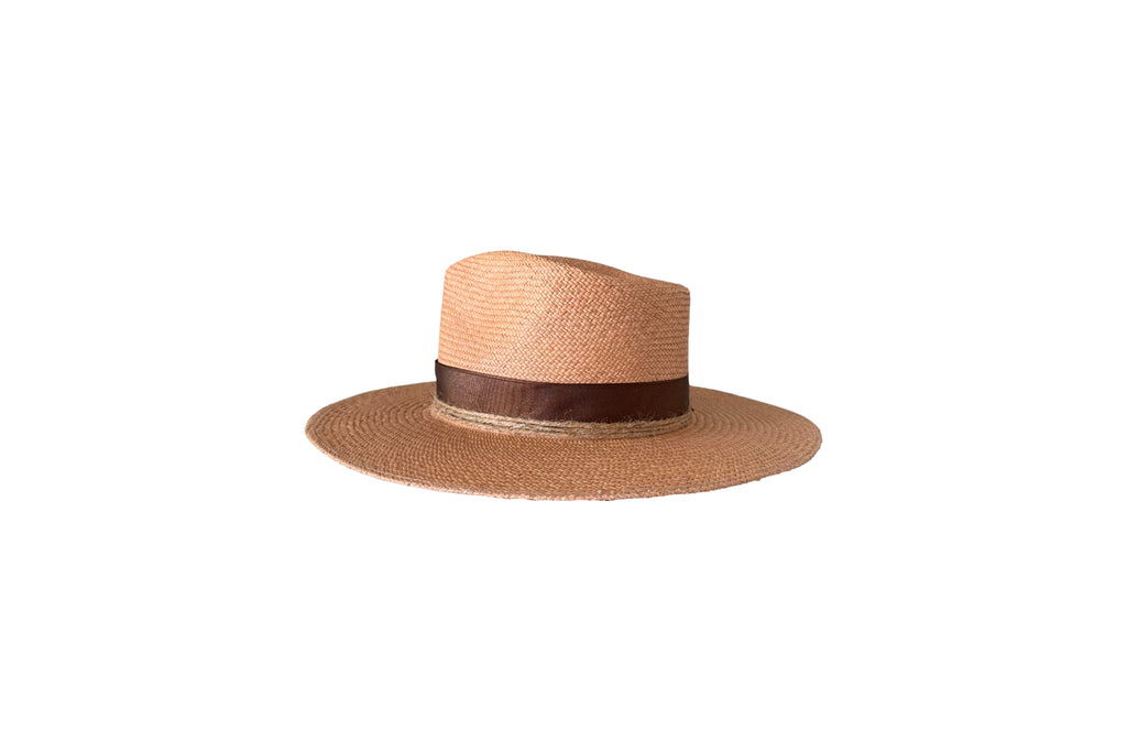 Cantera Panama straw hat, side view